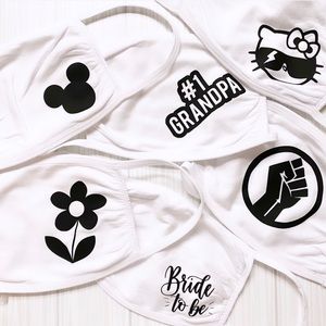 COPY - White Cotton Face Mask